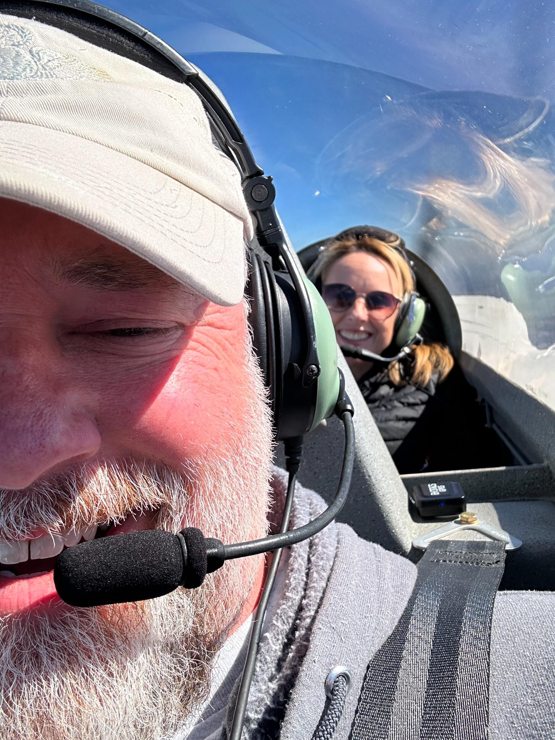 First quick flight to Graham to get a burger for lunch. 