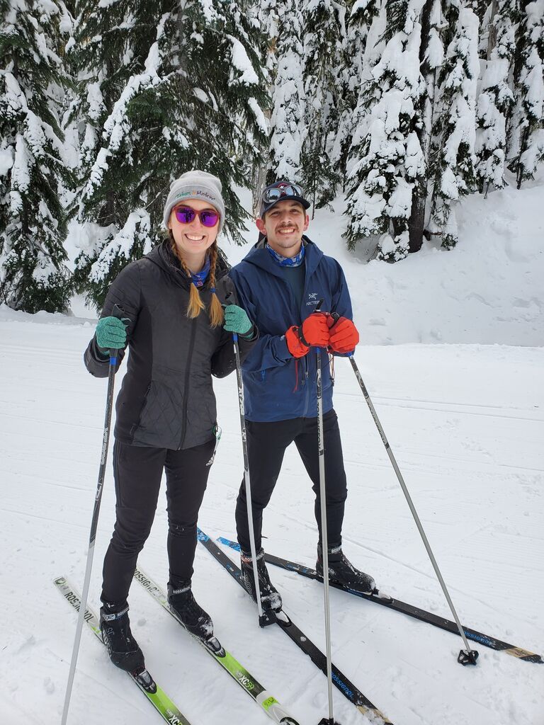 First time cross country skiing together :)