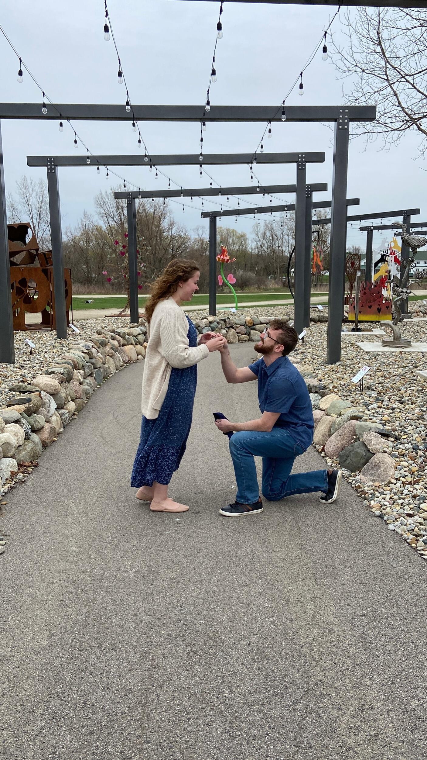 She said yes!!!