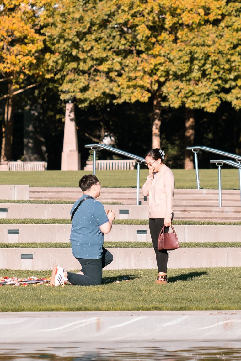 Kelvin proposed to Michelle.