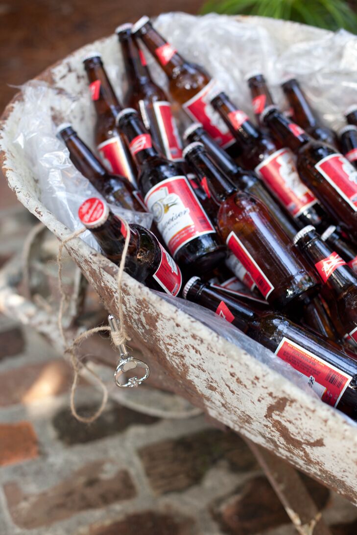 Rustic Vintage Wheelbarrow Drink Cooler