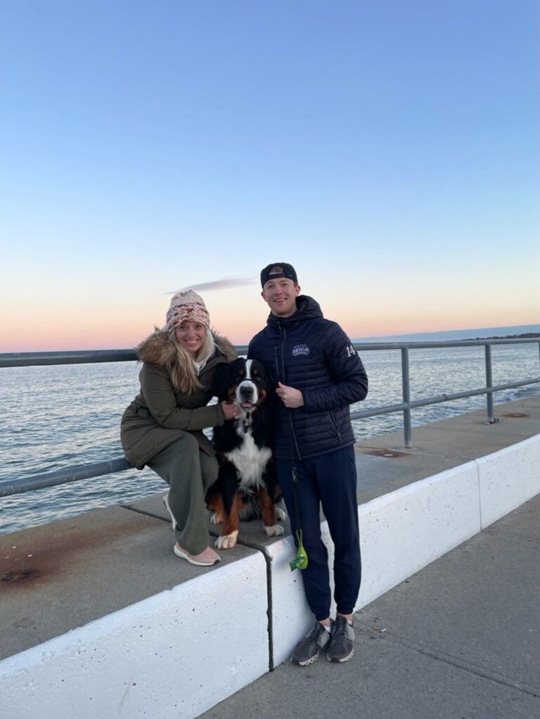Winter walk on Minot Beach in Scituate