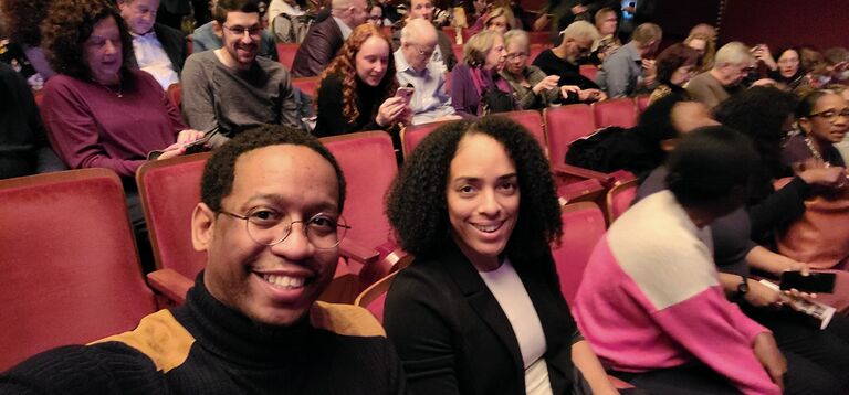 The Temptations theatrical performance. Our first official date.