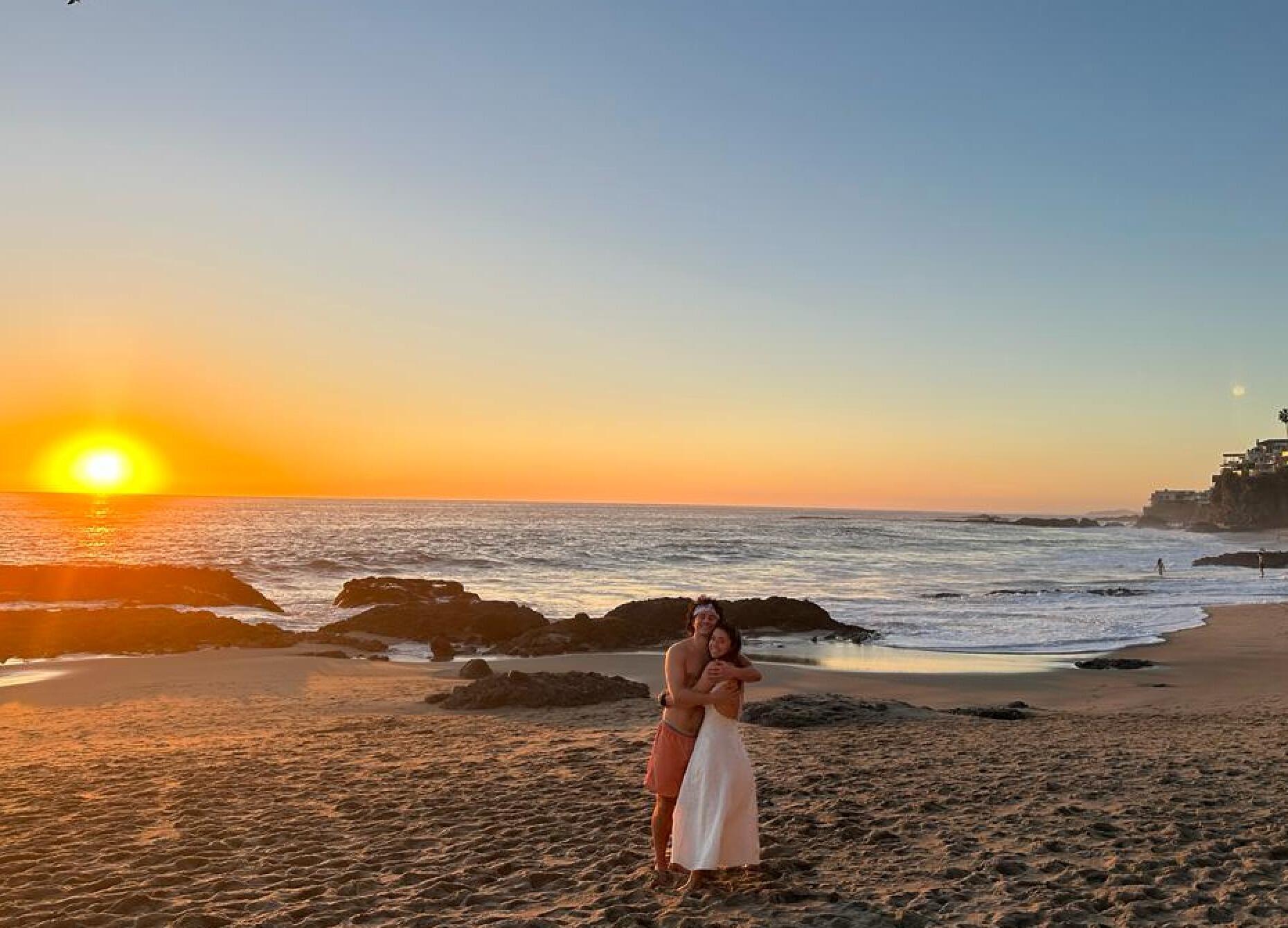 Soaking in a Laguna sunset—one of Coralie’s favorite things in the world, and a perfect reminder of what makes California feel so magical to us.