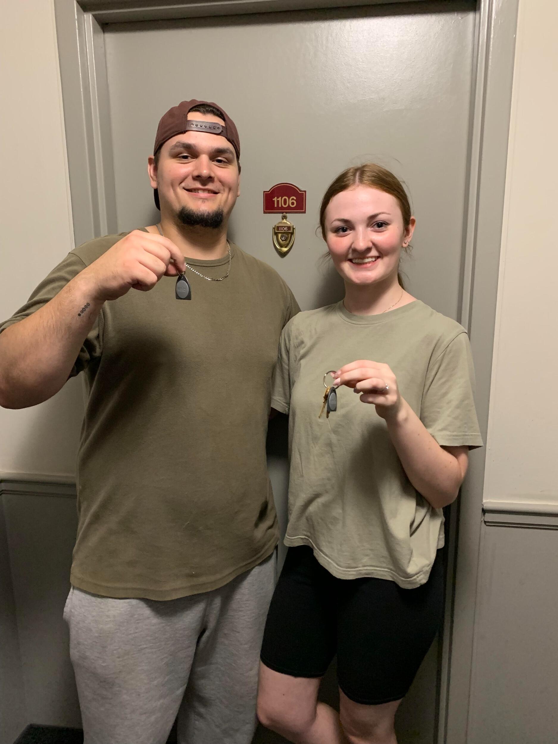 Signed our first lease and moved into an apartment together
