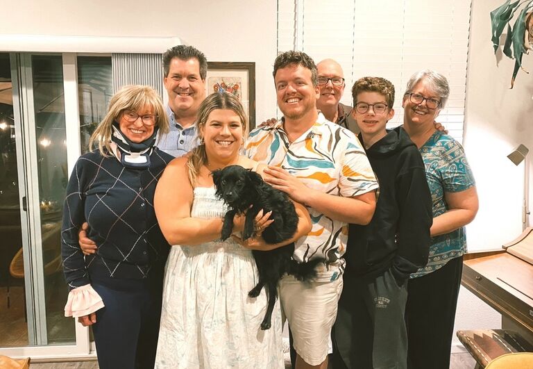 Celebrating father's day with both dads. The parents met for the first and only time. We're so grateful for this moment and memory all together. 