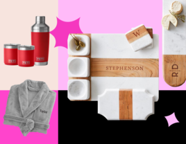 Collage of married couple gifts