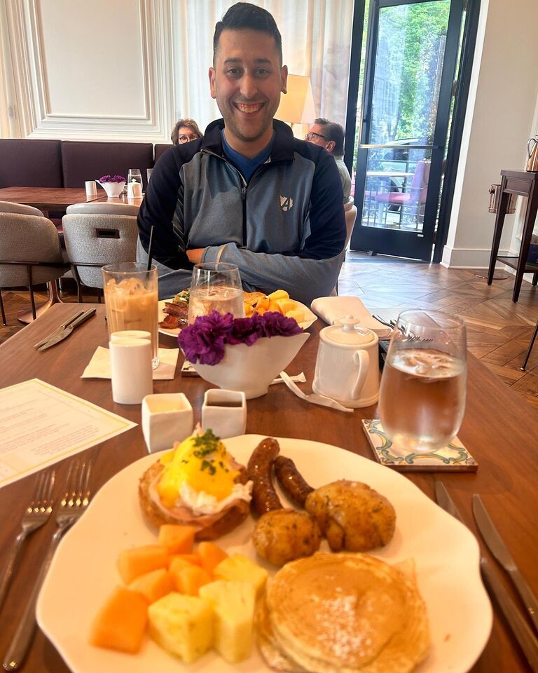 Brunch (Kelsey & Brian's favorite type of date) at Casa don Alfonso.