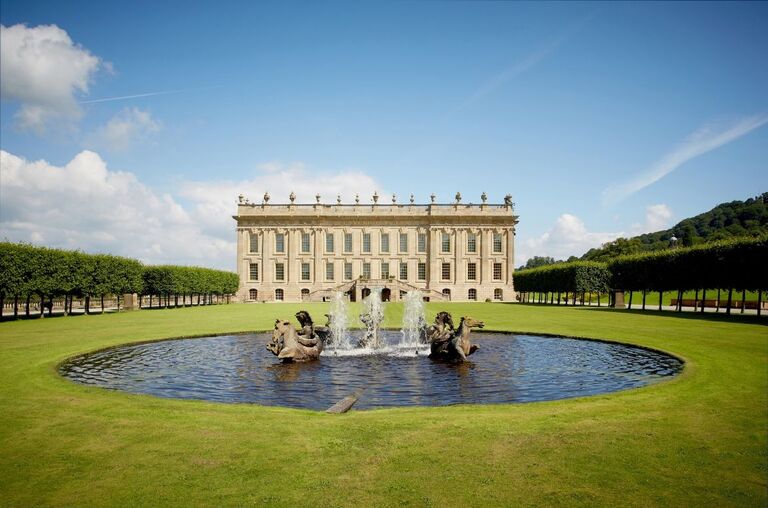 CHATSWORTH HOUSE is a stately home located in the Derbyshire Dales, England. It has been the seat of the Duke of Devonshire since 1549 and is known for its major collections of paintings, furniture, Old Master drawings, neoclassical sculptures, and books. Unfortunately the house is closed during the week of the wedding, however, we are still able to walk the expansive astounding gardens. We may see filming of the Bridgerton show whilst onsite! The bus will drop guests off at 3:30 pm and will depart back for Congleton at 5 pm.