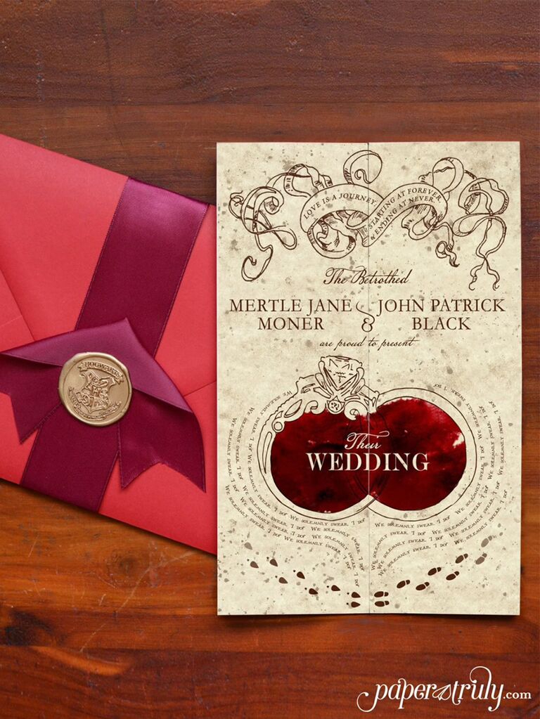 23 Harry Potter Wedding Invitations That Are Totally Magical