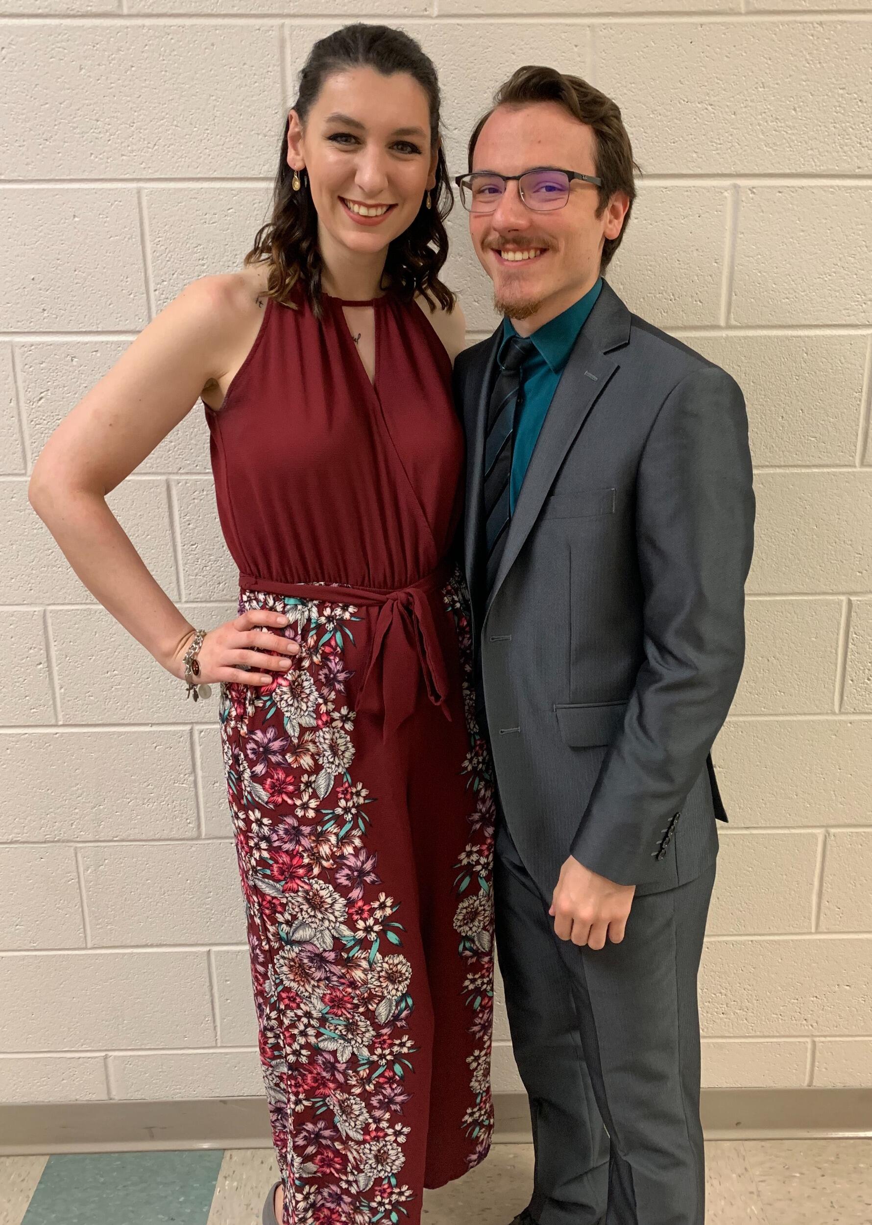 All dressed up to go into New York City for a show with our theatre department!