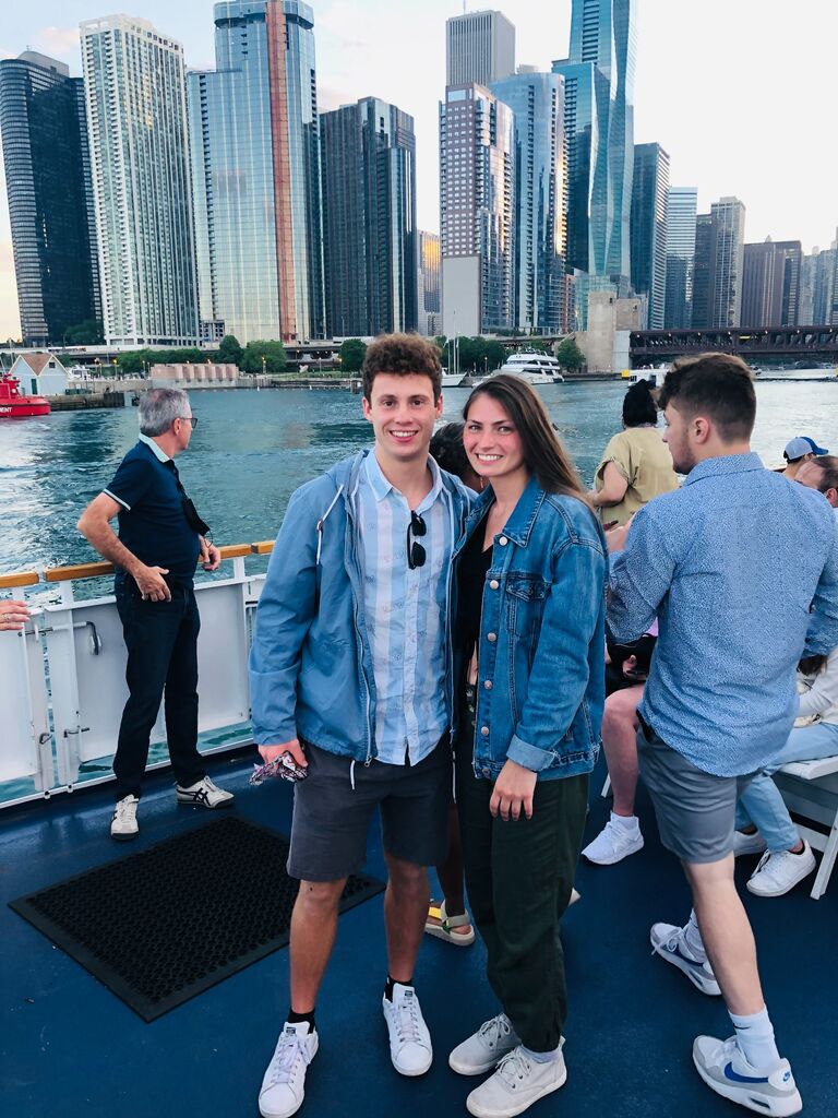 They took their first trip to Chicago together.