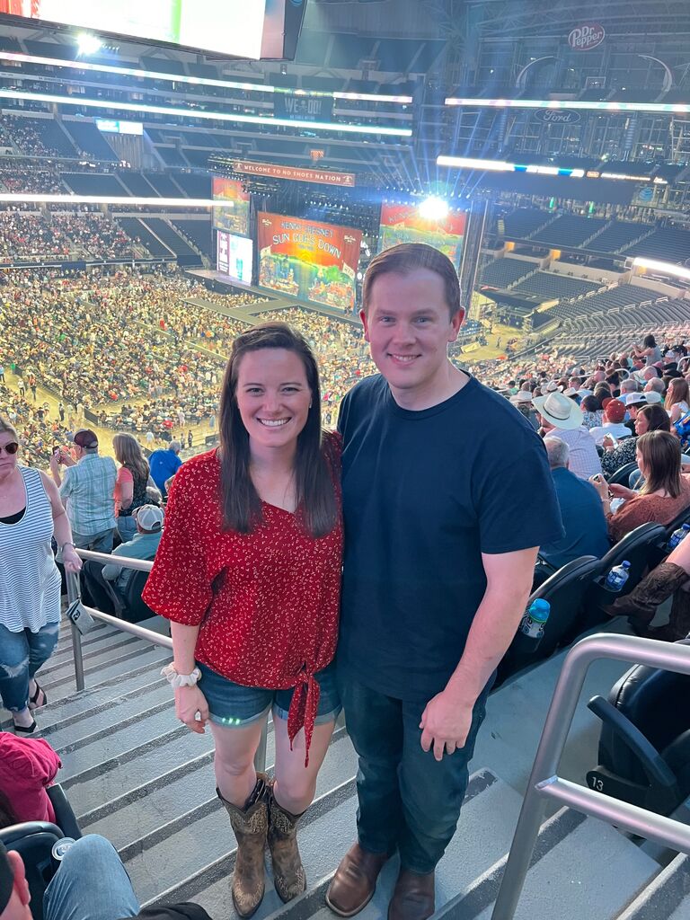 Jake attending a Kenny Chesney concert was an early act of love, though Caryss hasn't given up hope of making him a country music fan in time. This concert was also the first time Jake met her parents.