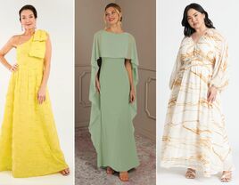 Three boho mother-of-the-bride dresses