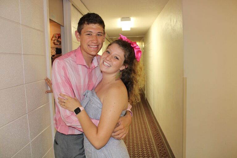 Piper's first Pi Phi function! 90's themed! One of many functions they would attend together!