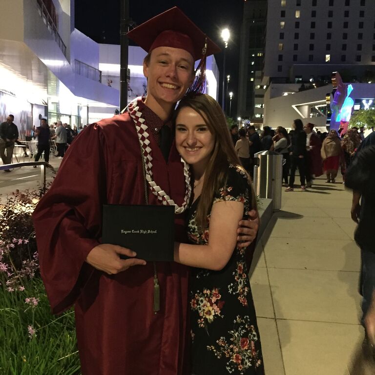 Then Matt graduated high school! 