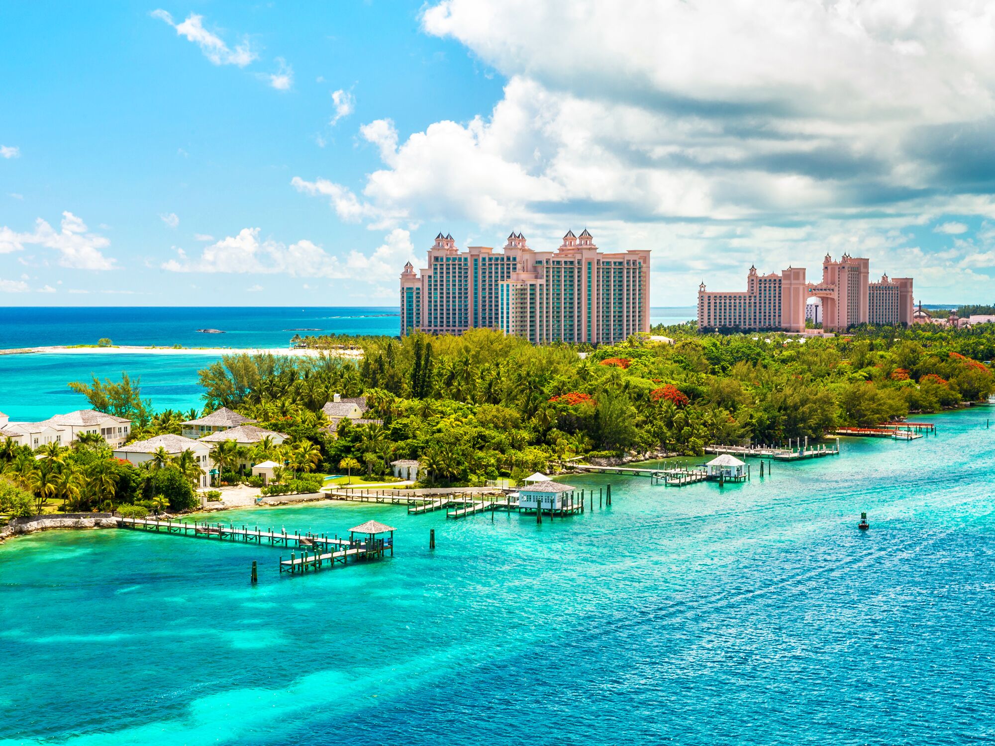 Atlantis Caribbean beach resort at Nassau, The Bahamas