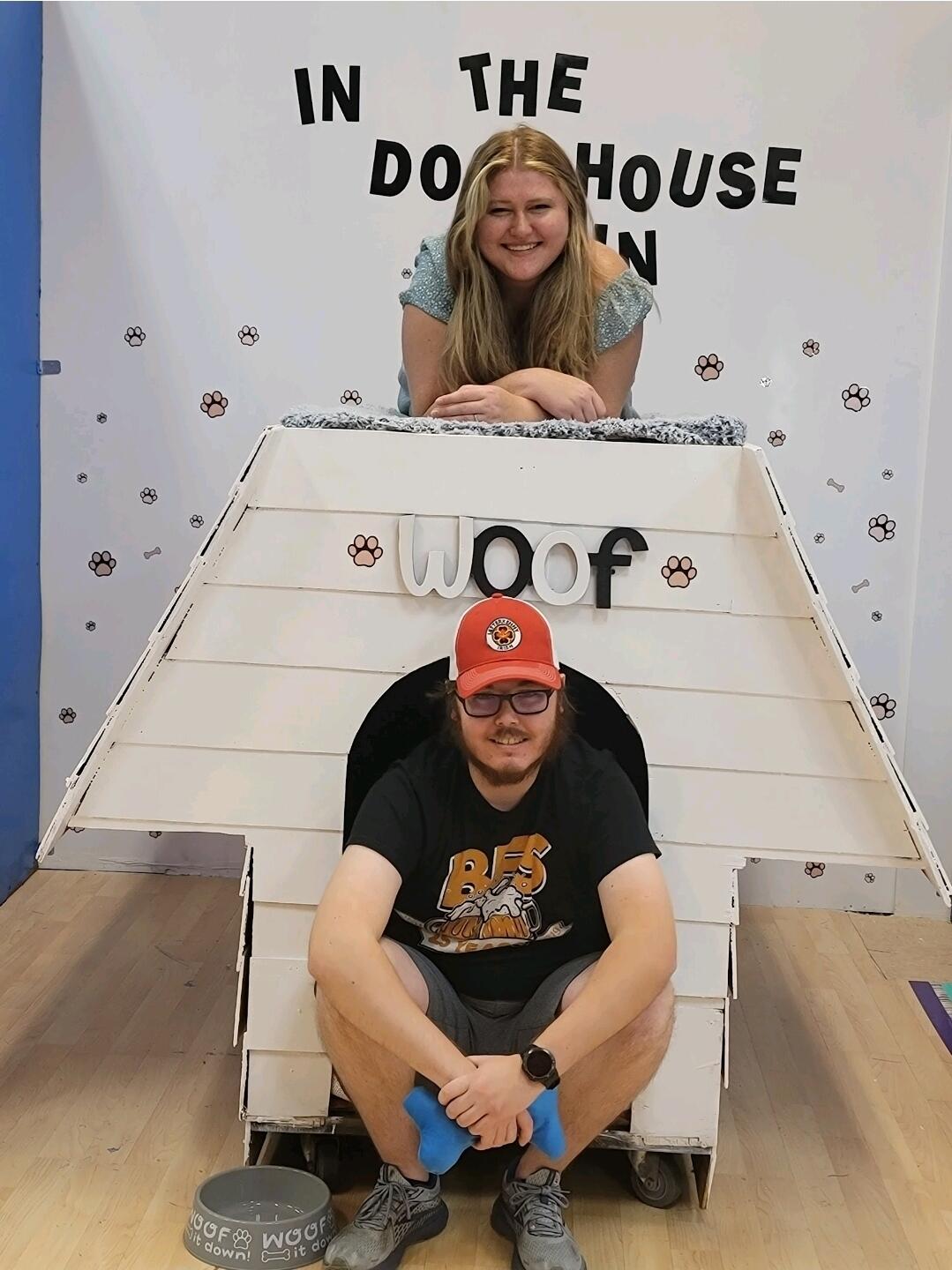 Patrick was in the dog house <3