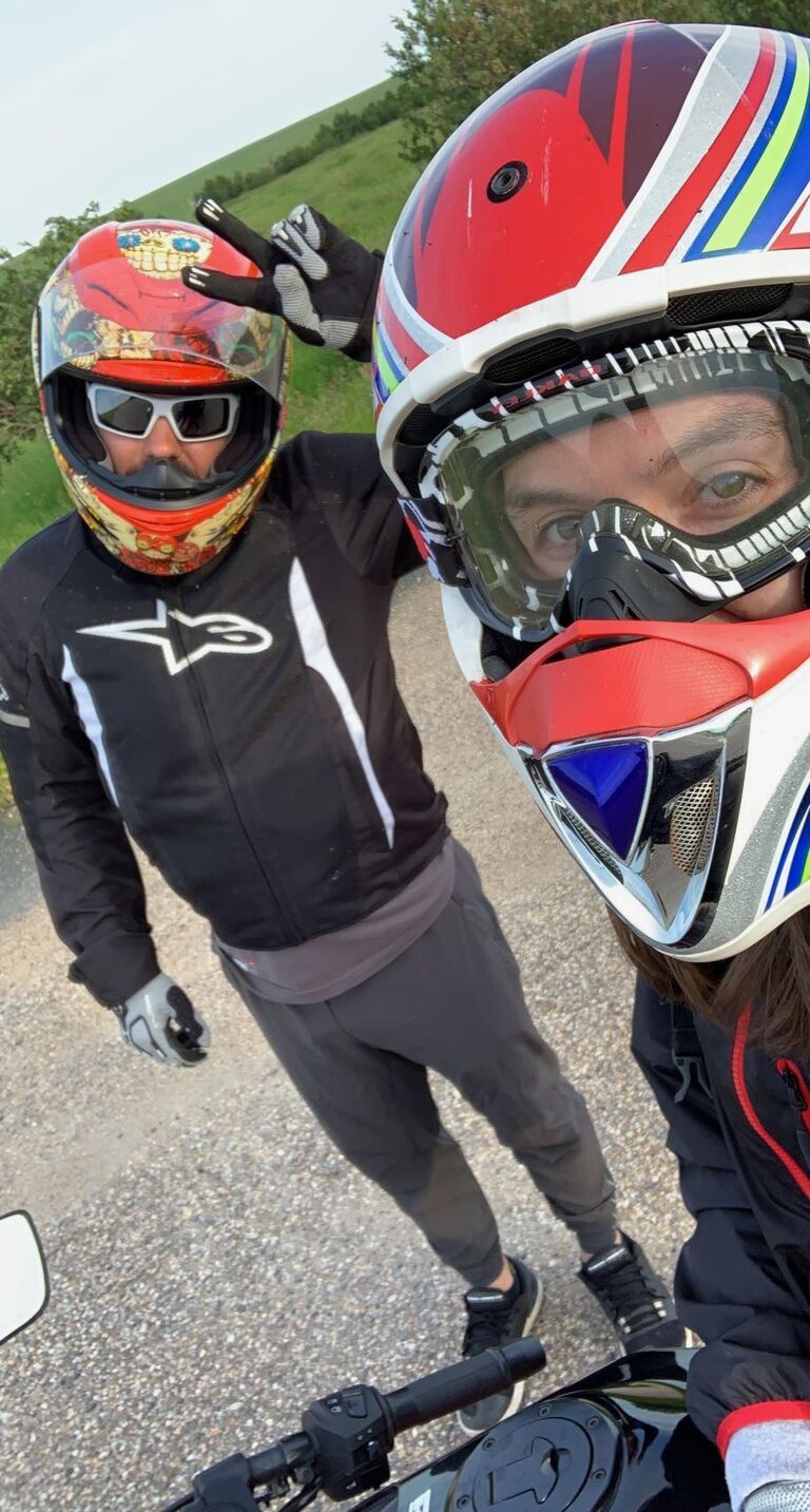 Motorcycle tour of Central Alberta