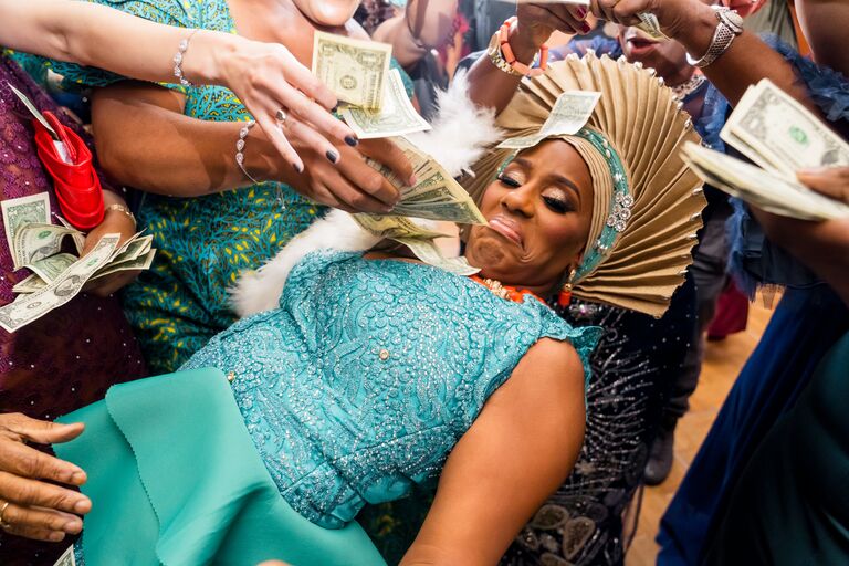 chip dizard photo african american Black wedding money tradition