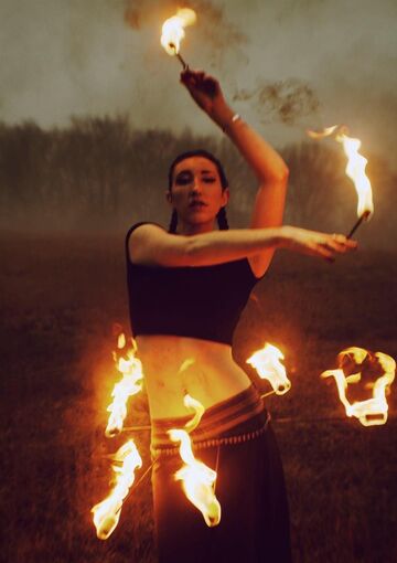 Sarotonin Flow Performance Art - Fire Dancer - Shelton, CT - Hero Main