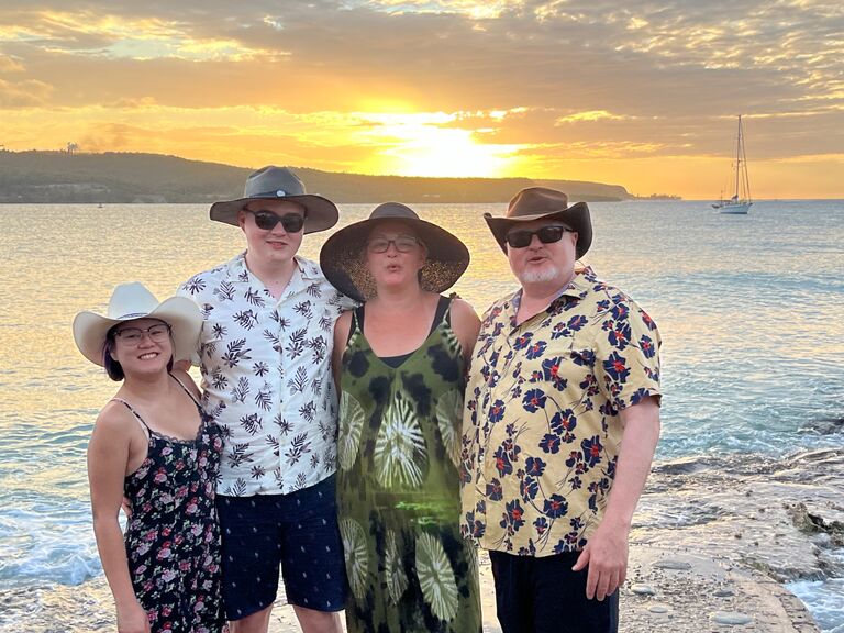 Kennadi's first time going to Jamaica with the Walters.