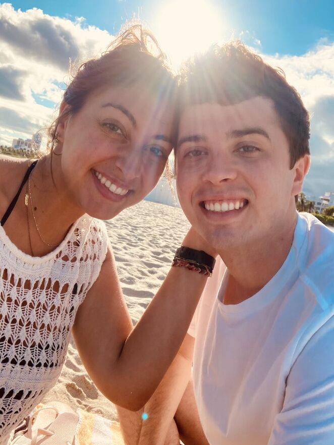 Between work, school, the ongoing pandemic, and Parker's father's recent diagnosis of pancreatic cancer, the couple tried to continue to find time for one another. Life became increasingly stressful and challenging, leading them to plan a spontaneous trip to Miami, FL for a much-needed relaxing Winter Break. 