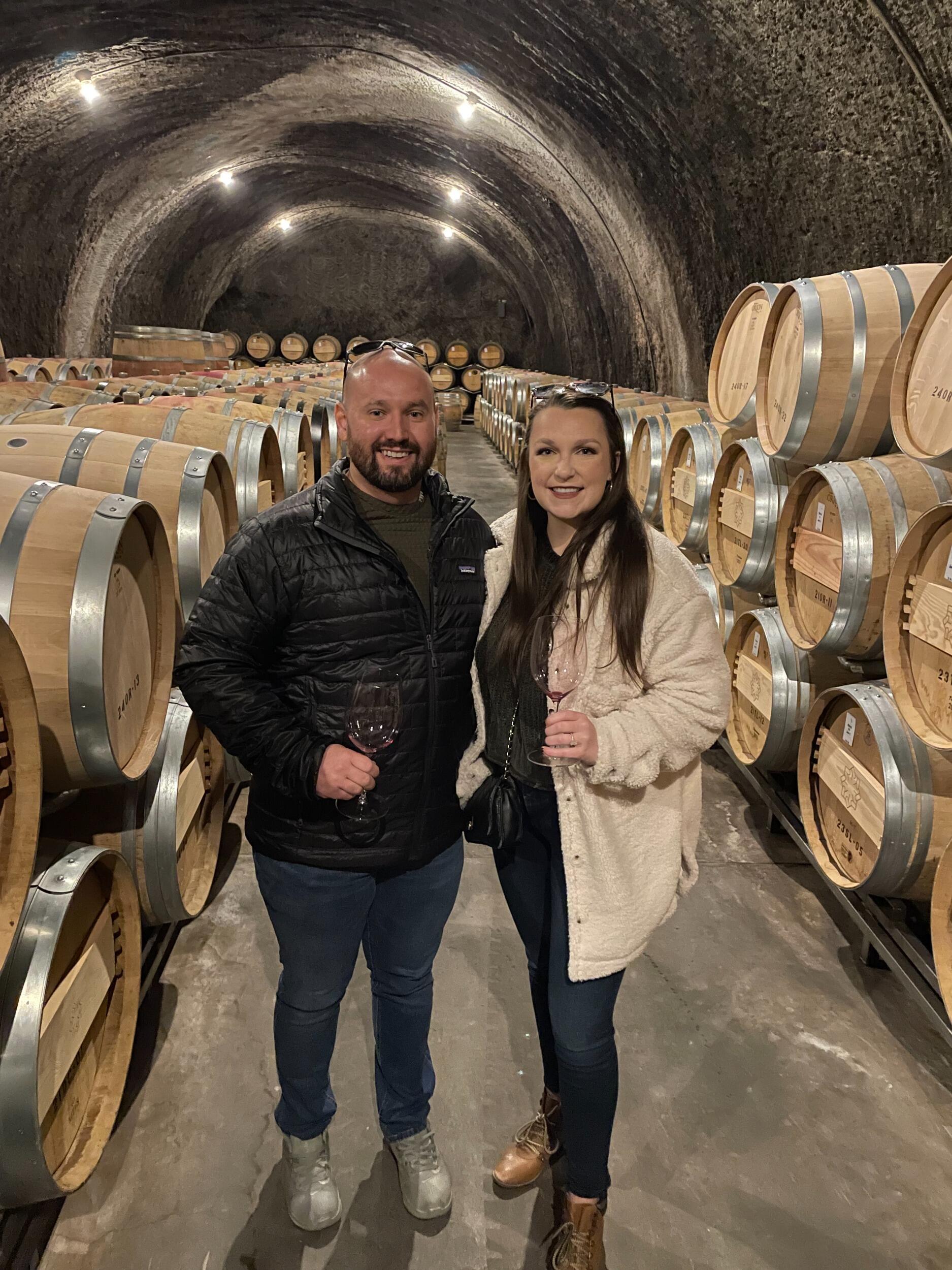 We did many cave tours and had tasting from the barrels! 