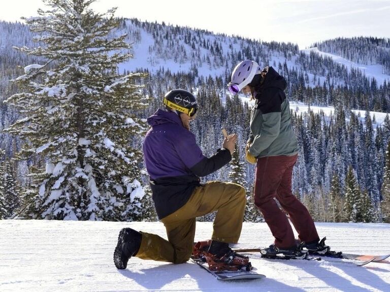 Atop the beautiful Steamboat Ski Resort, a "broken" snowboard binding turned into a question, a proposal...