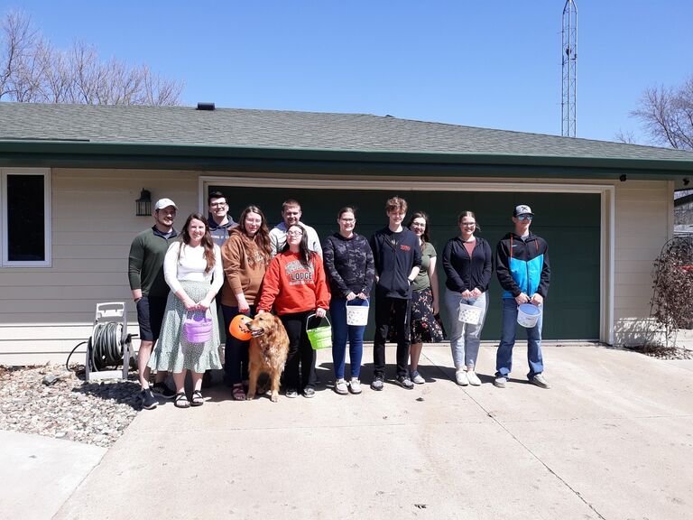 We went up to Sioux Falls for Colin's family Easter with his mom's side of the family. 