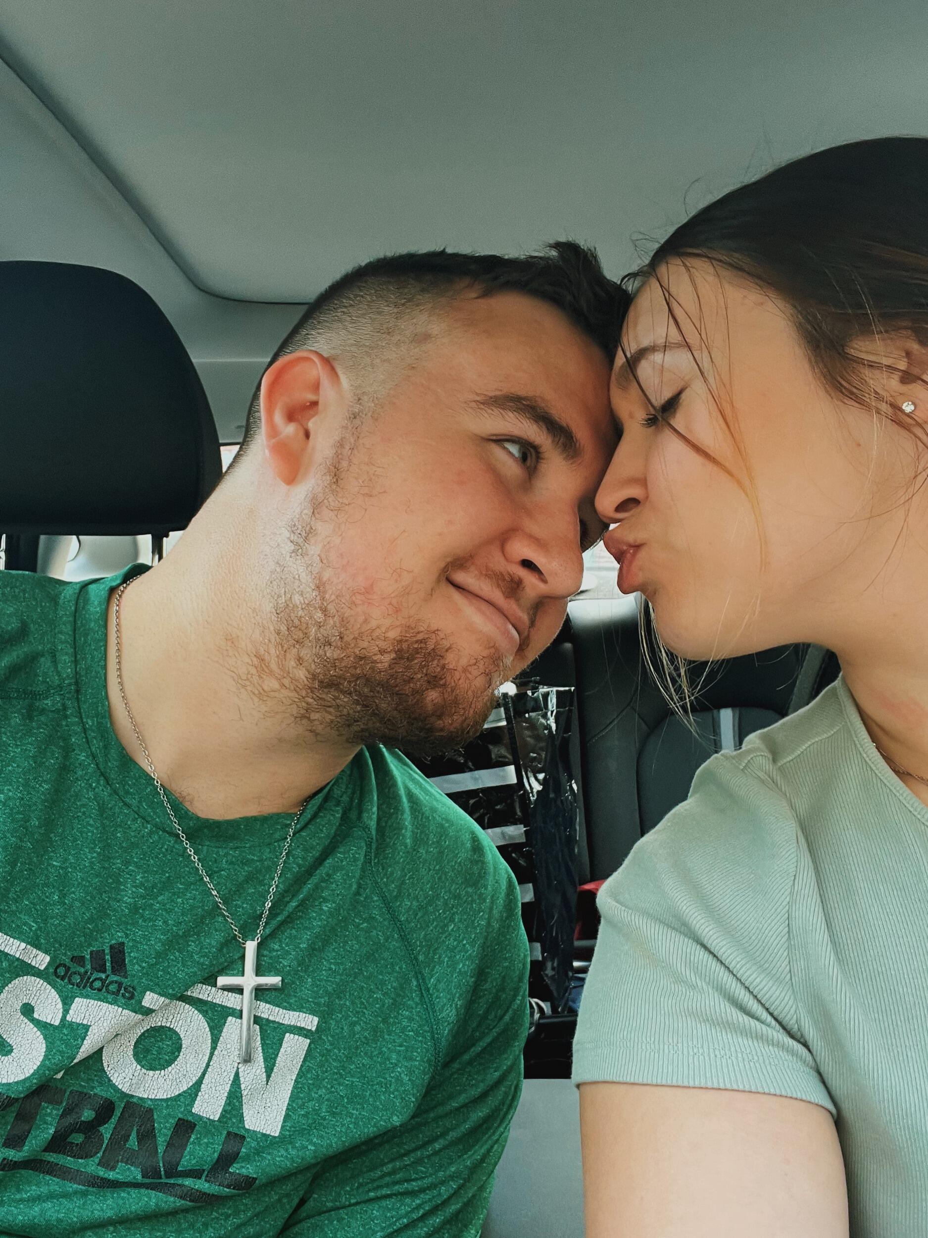 The day before their engagement...