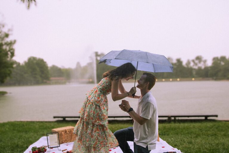 The moment it happened || At long last, I got on one knee and said the words, "I love you. Will you marry me?"
She said, "yes!"