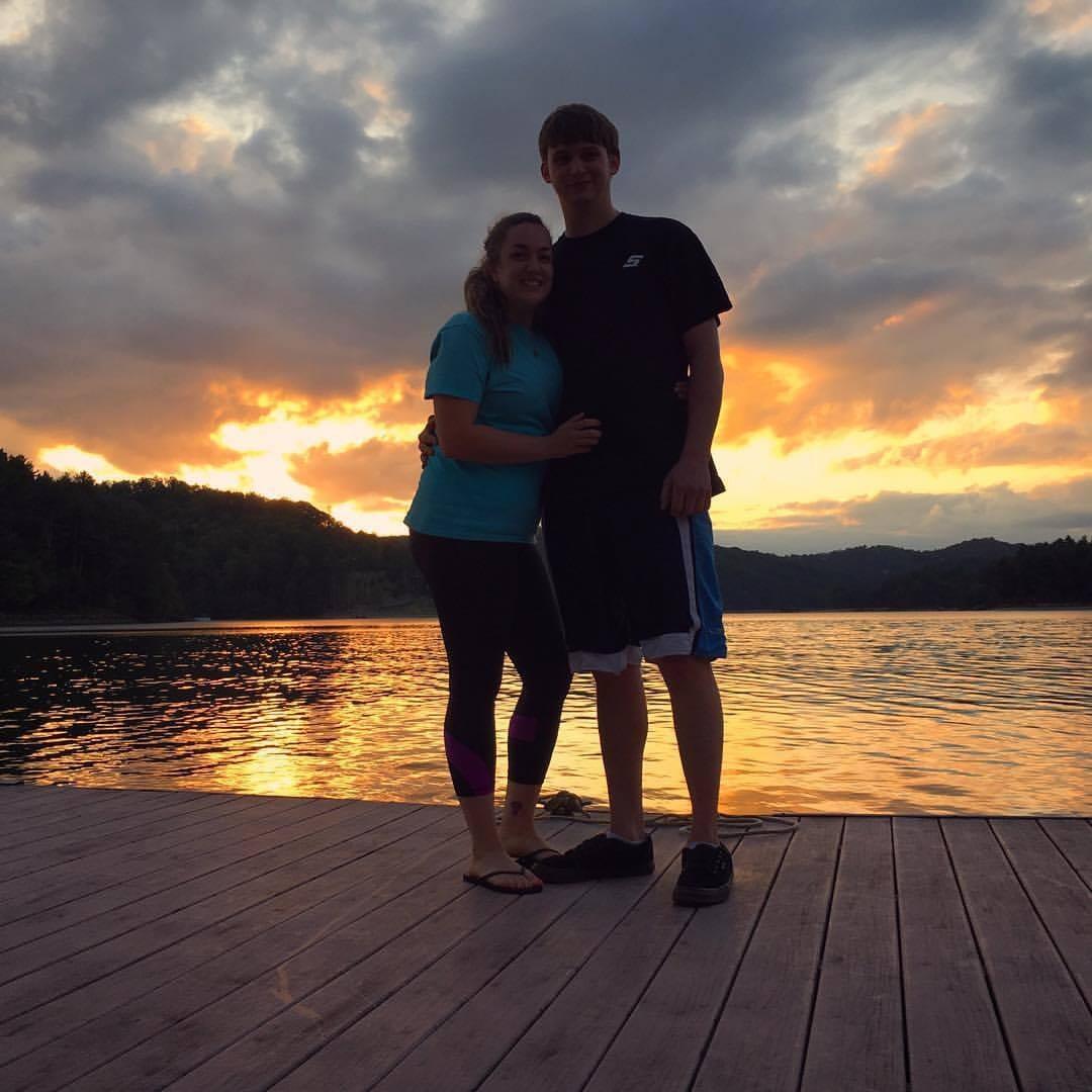 Riding jet skis and sliding down natural waterfalls in NC with Kristen's family
