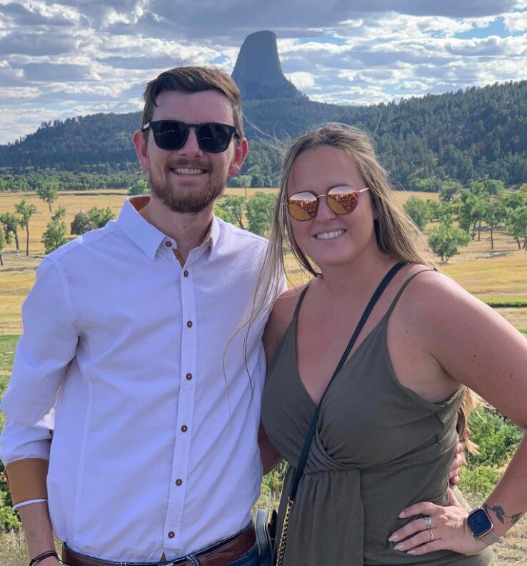 First road trip to Wyoming for Kelsey's cousin's wedding.