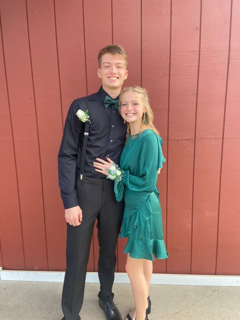 Our first dance! Lookin spiffy