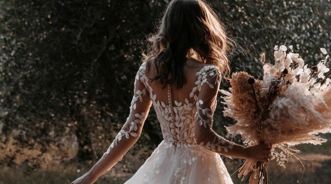enchanted wedding dress designer Storybook Ruffles for a Truly Enchanted Bridal Look