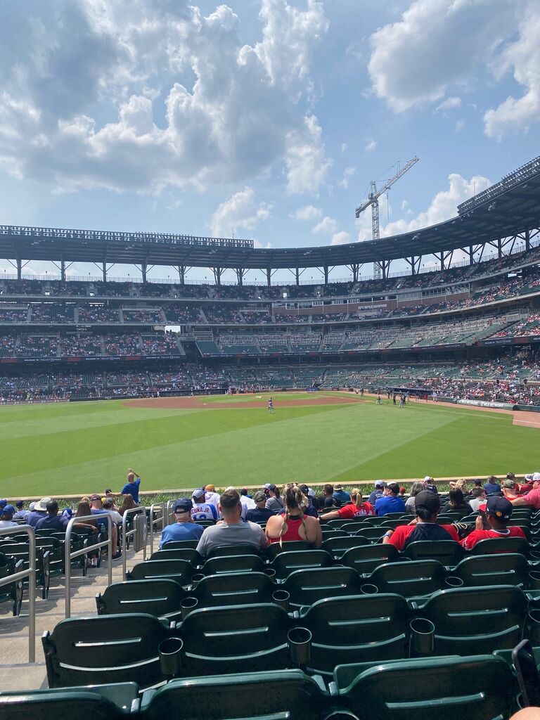 Connor and Mindy meet in Atlanta and go to a Braves game.