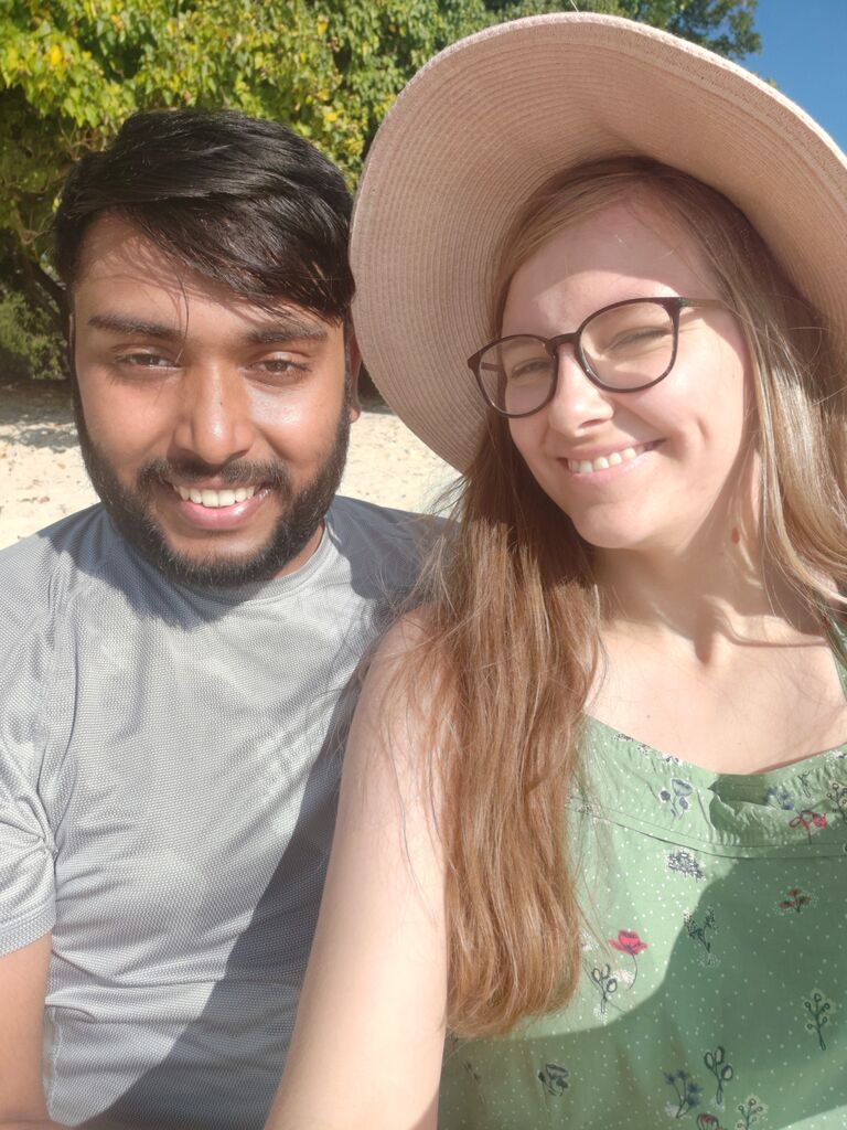 We came to Mauritius, ready for our wedding there!