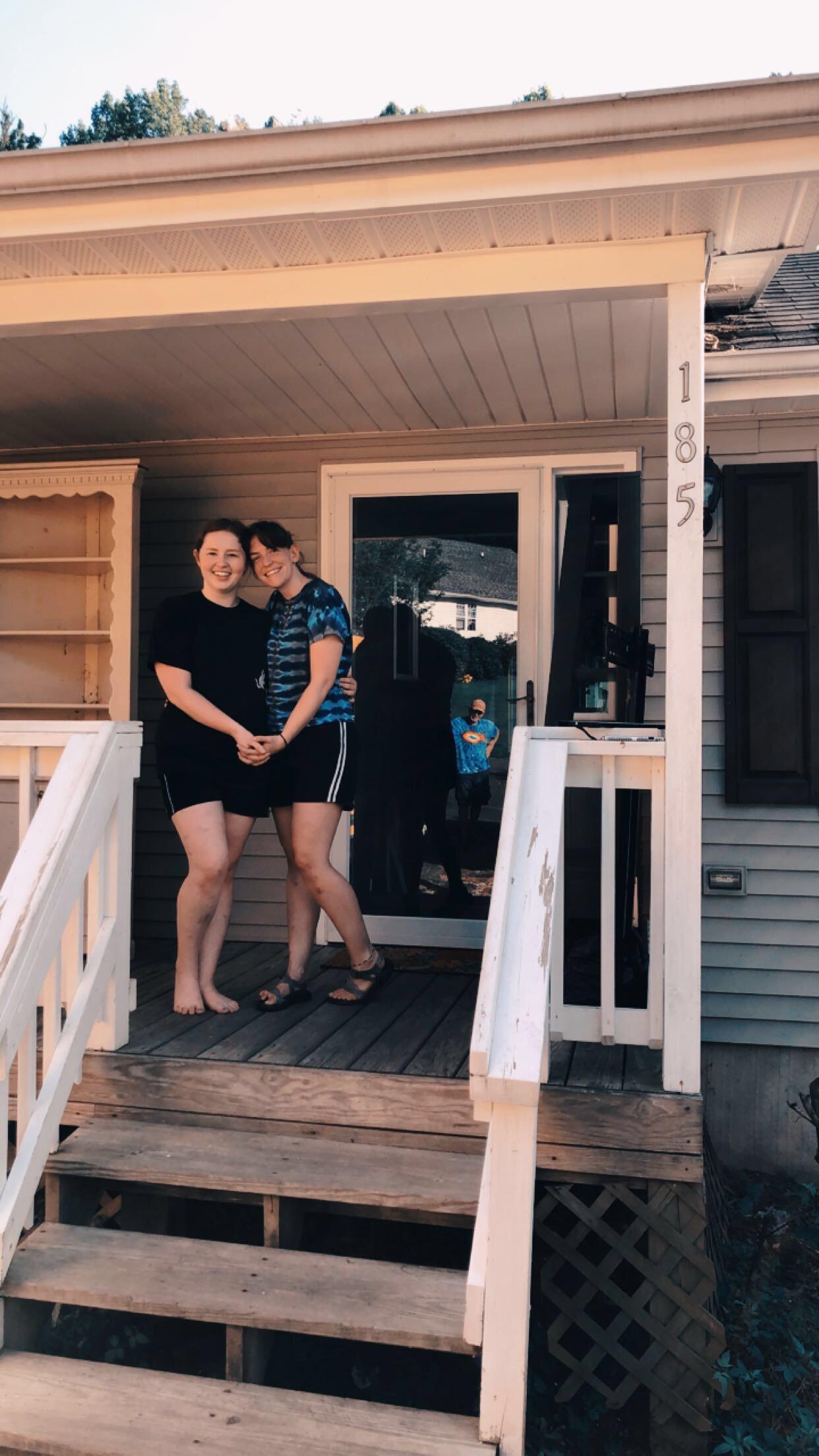 Big move! Our first place together.  Zionville