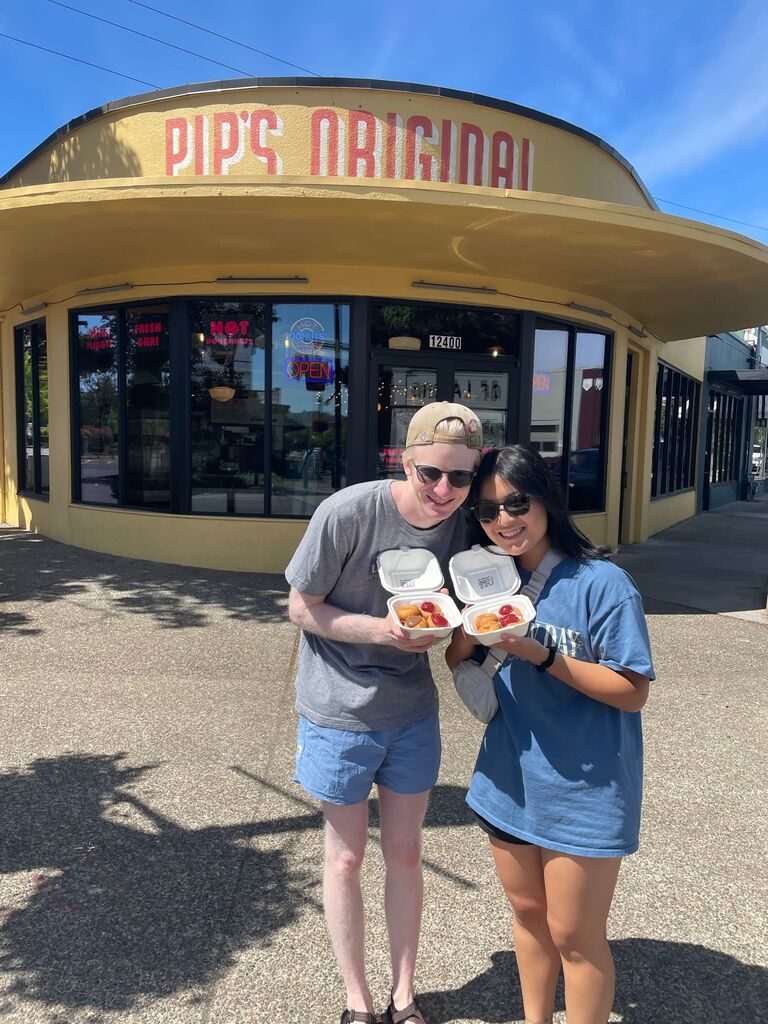 We eat Pip's Donuts.