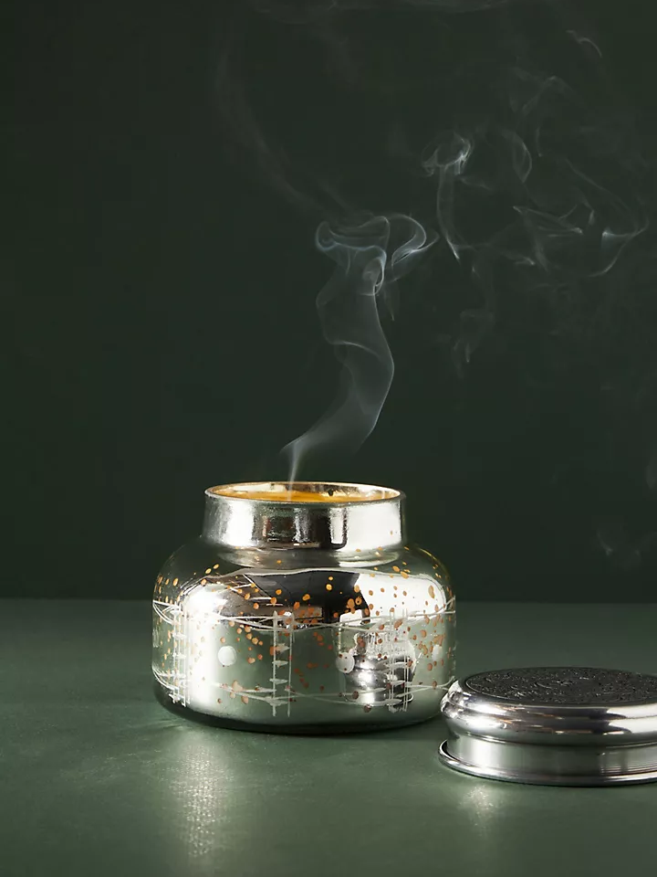 Silver jar candle for the best gift