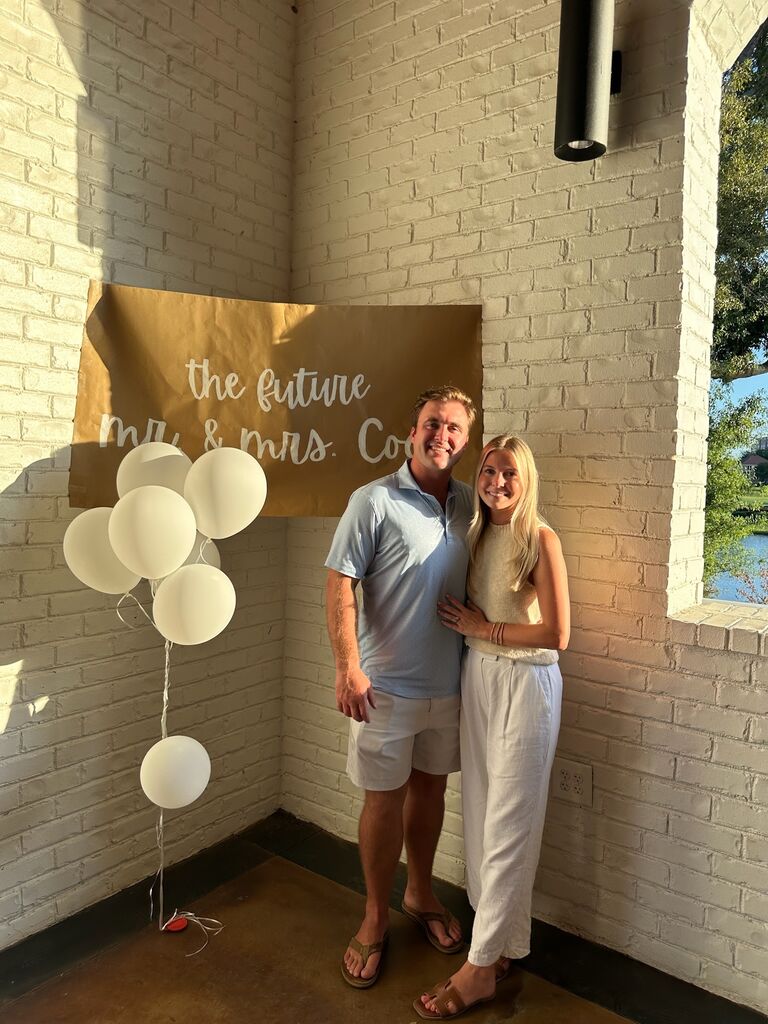 Surprise engagement party with dental school friends!