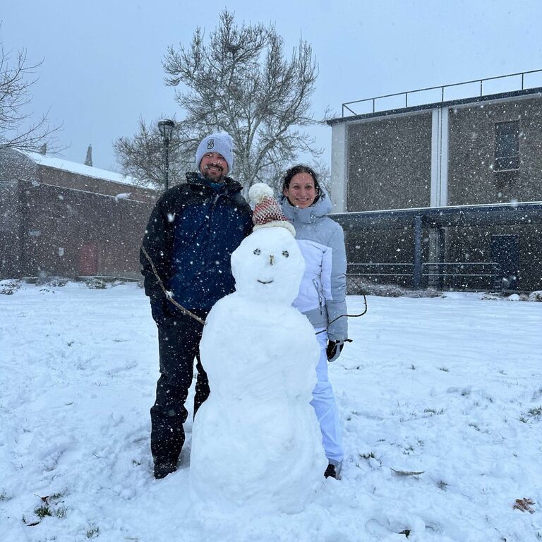 Our first snowman