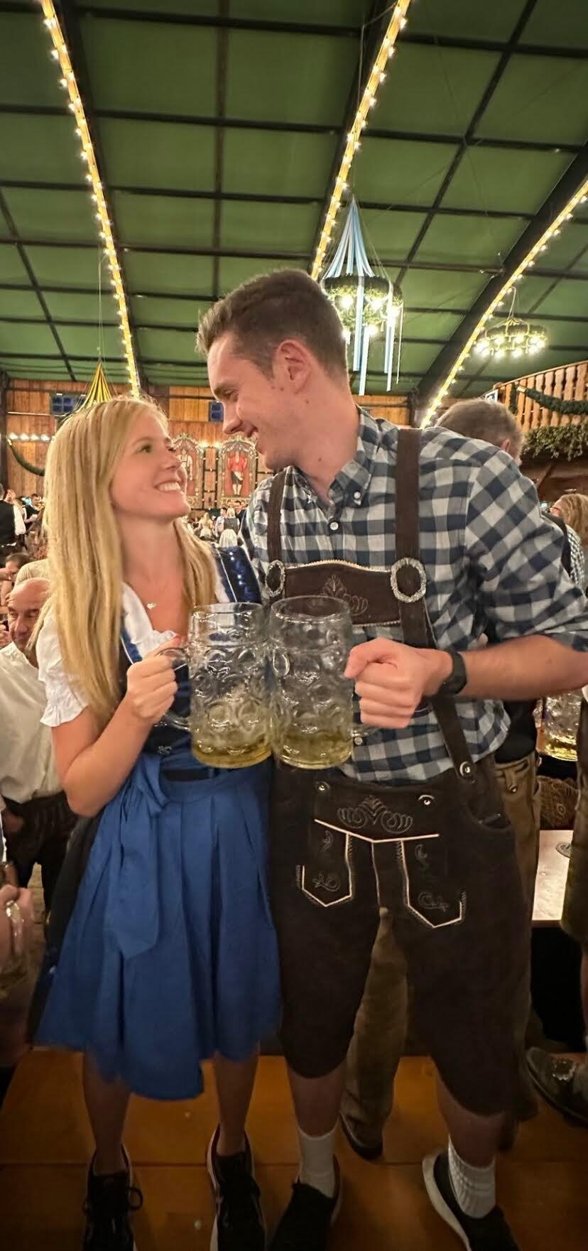 Crossing off bucket list items going to Oktoberfest together