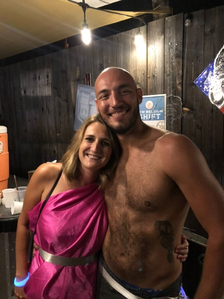 We made it "official" at the annual Cowpie Rugby Tournament Toga Party.
