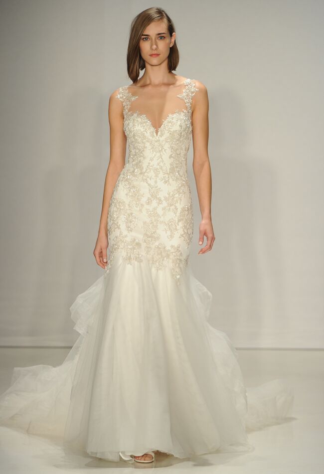 Kenneth Pool 2015 Wedding Dresses Demonstrate Romantic Beaded ...