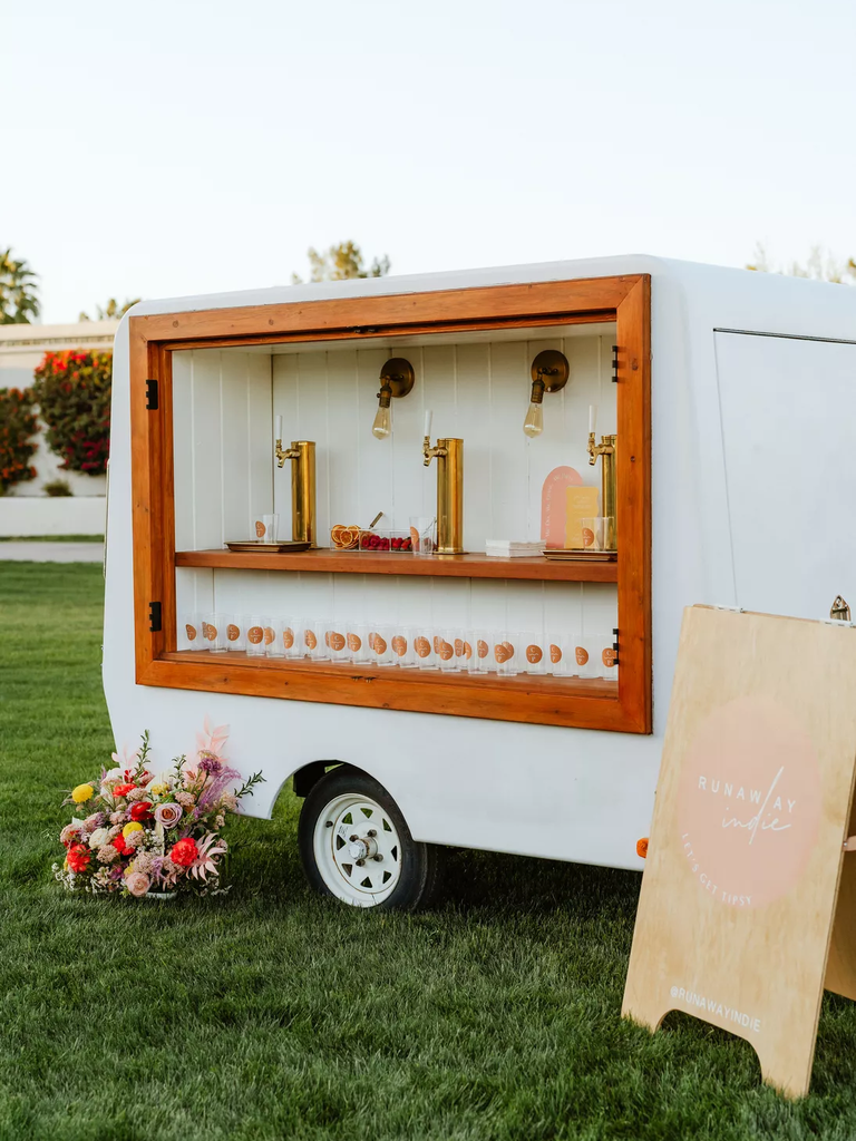 Bar Cart for your fun outdoor wedding reception
