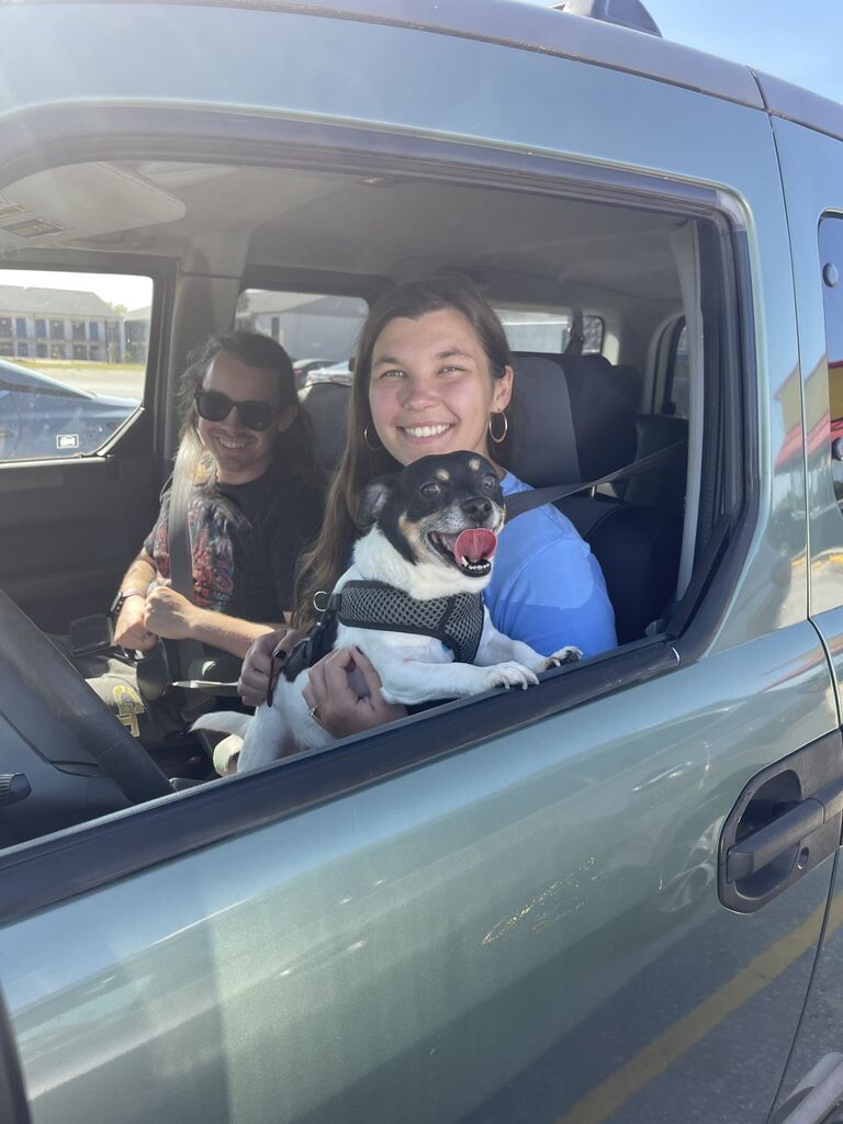Picking up Luna.