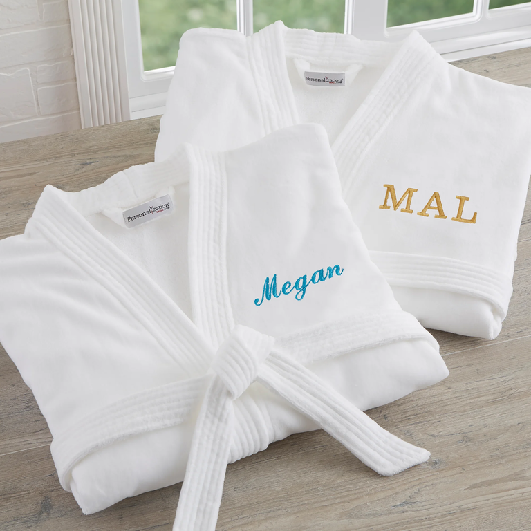 Customized bath robes for the best wedding gifts