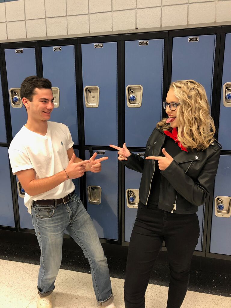 Senior HOCO spirit week - Danny and Sandy